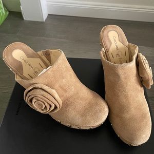 Suede Mule Heels